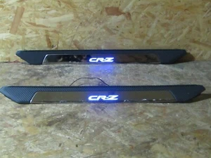 2010 2017 JDM HONDA CRZ ZF1 ZF2 DOOR SCUFF KICK PLATE SET W LIGHTS RARE ITEM OEM - Picture 1 of 9