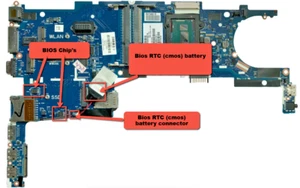 HP Elitebook Folio 9480m, Dual, zwei Bios Chips, neu für MB: 6050A2648201-MB-A02 - Bild 1 von 6