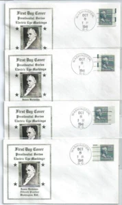 (4) US FDC 820 EE electric eye 15 cent J. BUCHANAN CROSBY 1941 Prexie Set of 4 - Picture 1 of 3