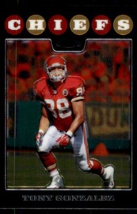 2008 Topps Chrome Tony Gonzalez . Kansas City Chiefs #TC95