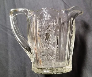 EAPG Glass American Brilliant 5.5 in Pitcher Creamer Elegant Victorian Tooth - Picture 1 of 16