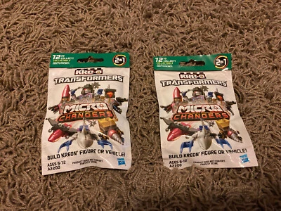 Lot of 2 Kre-O Transformers Micro Changers Bling Bags Collection 3 NEW - Image 1 of 4