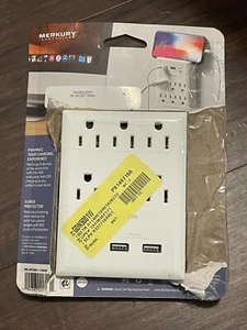 Merkury Innovations Überspannungsschutz 3,1A & 2,4A USB Ladegerät 6 & 3 Steckdosen - Bild 1 von 1