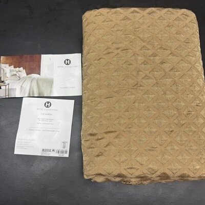 Hotel Collection Luxury Luxe Border Full/ Queen Quilted Coverlet - Image 1 of 3