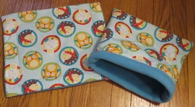 Búhos y Erizos Vellón Saco de Dormir Bolsa y Almohadilla para Orinar Set para Conejillos de Indias/Erizos Foto 1 de 4