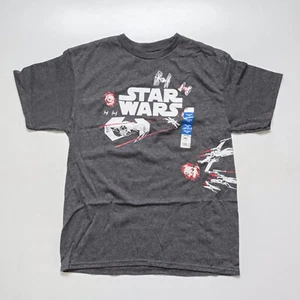 Little Kid Star Wars Tie & X-Wing Fighter Charcoal Heather T-shirt Size XXL 18 - Picture 1 of 6