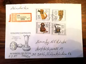 TELEPHONE OLD historical, science Philipp Reis FDC cover, GDR Germany DDR 1985 - Picture 1 of 1