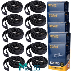 Bicycle Inner Tube 700x18c - 25c Road Bike Replacement Inner Tubes w/60 mm Valve - Picture 1 of 27
