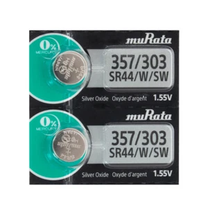 2 Sony Silver Oxide SR44SW SR44W SR44 1.55V Watch Battery *Replaced by Murata - Picture 1 of 3