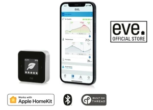 NEW Eve Room Indoor Air Quality Monitor w/ VOC Tracking, Temperature & Humidity - Picture 1 of 9