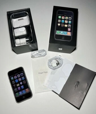 Apple iPhone 1. Generation 8 GB 2G 1G 1st Gen 8GB 2007 matching Box A1203 wieNEU - Bild 1 von 4