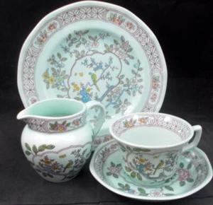 Lote de tazas y platillos y crema de plato de ensalada de aves Adams Singapore - Imagen 1 de 9