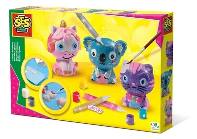 SES Creative Gießen und anmalen Glitzertiere