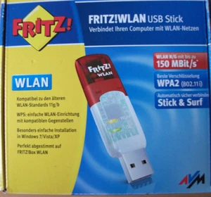 Fritz!Wlan USB Stick 2. Stück mit Adapter Verlängerung, 1x V2 - Bild 1 von 5