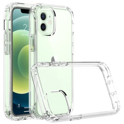 For iPhone 15 14 13 12 11 Pro Max Soft Silicone Clear Cover Shockproof Case Lot