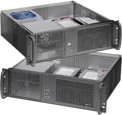 3U D:14.96" (24" Rail Set)(Rackmount Chassis) (ATX/ITX)(3x5.25"+ 5xBay) Case NEW - Image 1 of 4