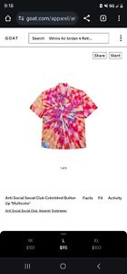 Anti Social Social Club Colorblind Button Up Tee