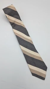 Jos. A. Bank Tan Gray Creme 100% Silk Neck Tie NEW - Picture 1 of 8