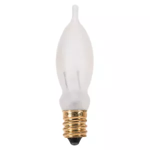 Turn Flame Tip Chandelier Bulb 7.5W 120V CA5 Candelabra E12 Frost - Picture 1 of 3