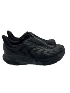 Hoka One One Project Clifton Shoes Mens Size 12 Black Zip Running Trail Sneakers - Picture 1 of 7