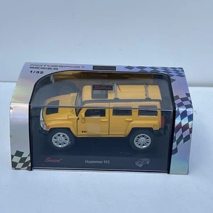 RARE - SAICO  1/32 Yellow HUMMER H3  Die Cast Model Vehicle - Picture 1 of 11