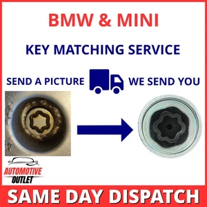 DADO RUOTA BLOCCAGGIO CHIAVE SICUREZZA MASTER BULLONE SERVIZIO ABBINATO UK PER BMW & MINI - Foto 1 di 5