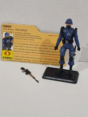 COBRA TROOPER THE ENEMY Ver 7 — 2007 GI Joe 25 aniversario fuera de paquete 4 pulgadas Foto 1 de 2