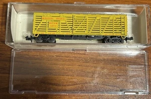 Vintage N Scale Trix Union Pacific Cattle Car Used Free Shipping - Picture 1 of 1