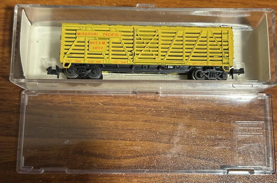 Vintage N Scale Trix Union Pacific Cattle Car Used Free Shipping - Image 1 of 1