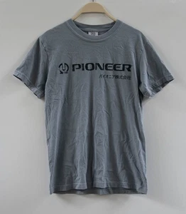 Pioneer Stereo Logo Japanese Print Promo T-Shirt Gray Comfort Colors Size S - Picture 1 of 6