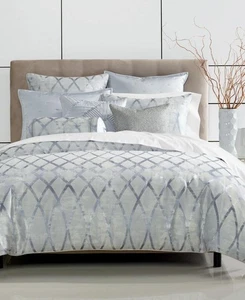 Hotel Collection Blue Dimensional 3-Pc. King Duvet Cover Set - Picture 1 of 5