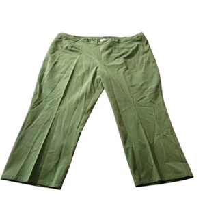 Issac Mizrahi Live 30WP Green Cropped Pant - Picture 1 of 3