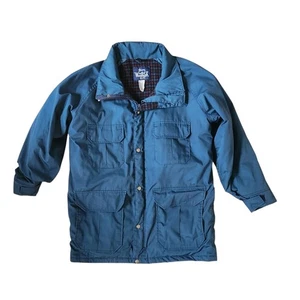 Vintage Woolrich Jacket Mens M Teal Thermal Insulated No Hood - READ - Picture 1 of 7