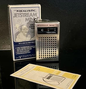 Mini radio realista Jetstream VHF AM radio de avión caja original - Imagen 1 de 8