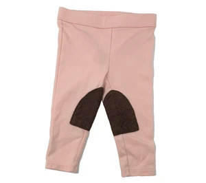 Janie and Jack Bebé Niñas 6-12 Meses Rosa Ponte Montar Jodhpur Pantalones Parche Rodilla - Imagen 1 de 5