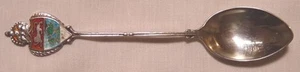 STERLING & ENAMEL SOUVENIR SPOON PRINCE EDWARD ISLAND - Picture 1 of 4