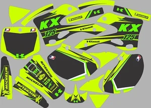 Graphics for 1999-2002 Kawasaki KX KX 125 KX125 Decal fender shrouds Highlighter - Bild 1 von 1
