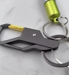 Auto Keyring Car Men’s Keychain Ring Metal Alloy Keyfob Key Chain 1pc：75 - Foto 1 di 5