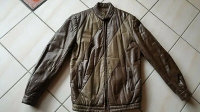 Herren Lederjacke warm, Gr. 98, hell-und dunkelbraun - Bild 1 von 4