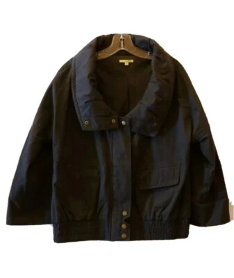 Abrigo Chaqueta Gianni Bini Oliva Acampanado Manga 3/4 Grande Para Mujer Talla Mediana  Foto 1 de 4