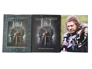Game of Thrones: The Complete First Season (DVD, 2011) 5 Disk + Episode Guide - Picture 1 of 8
