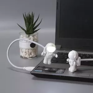 Creative Astronaut LED Night Light USB Spaceman Lamp for Computer Reading - Photo 1/7