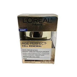 L’Oreal Age Perfect Cell Renewal Night Cream Moisturizer 1.7 Oz. 48 G - Picture 1 of 4