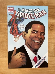Amazing Spider-Man #583 Phil Jimenez/Obama variante inaugurazione - Foto 1 di 7