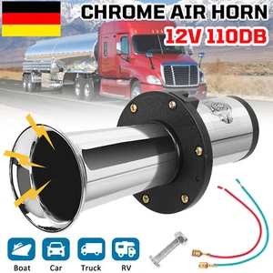 110DB Retro Oldtimerhorn mit Oldtimer Horn Waltons Fanfare Signalhorn Chrom Hupe - Bild 1 von 10