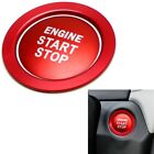 Ribbed Grooves Red Push Start Button Cover For Camry For Tacoma For Prius