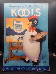 De colección Raro 1940 Kool Cigarettes Obra Maestra De Fumar Placer Artista 30x20 - Imagen 1 de 10