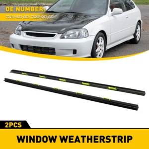 FOR HONDA CIVIC COUPE EJ7 1996-2000 Door Window Molding Right Left Set EAW - Picture 1 of 8