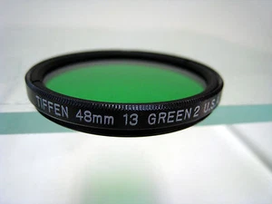 Tiffen 48mm Green #13 (2) Glass Filter for Black & White Film Schneider Filters - Picture 1 of 4