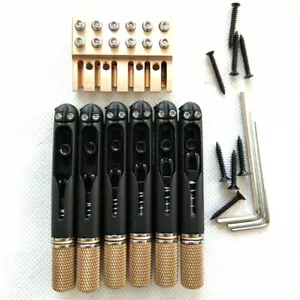 Normal Fretted 6 Strings Headless Electric Guitar Bridge with Nut BJ-538 - Picture 1 of 10